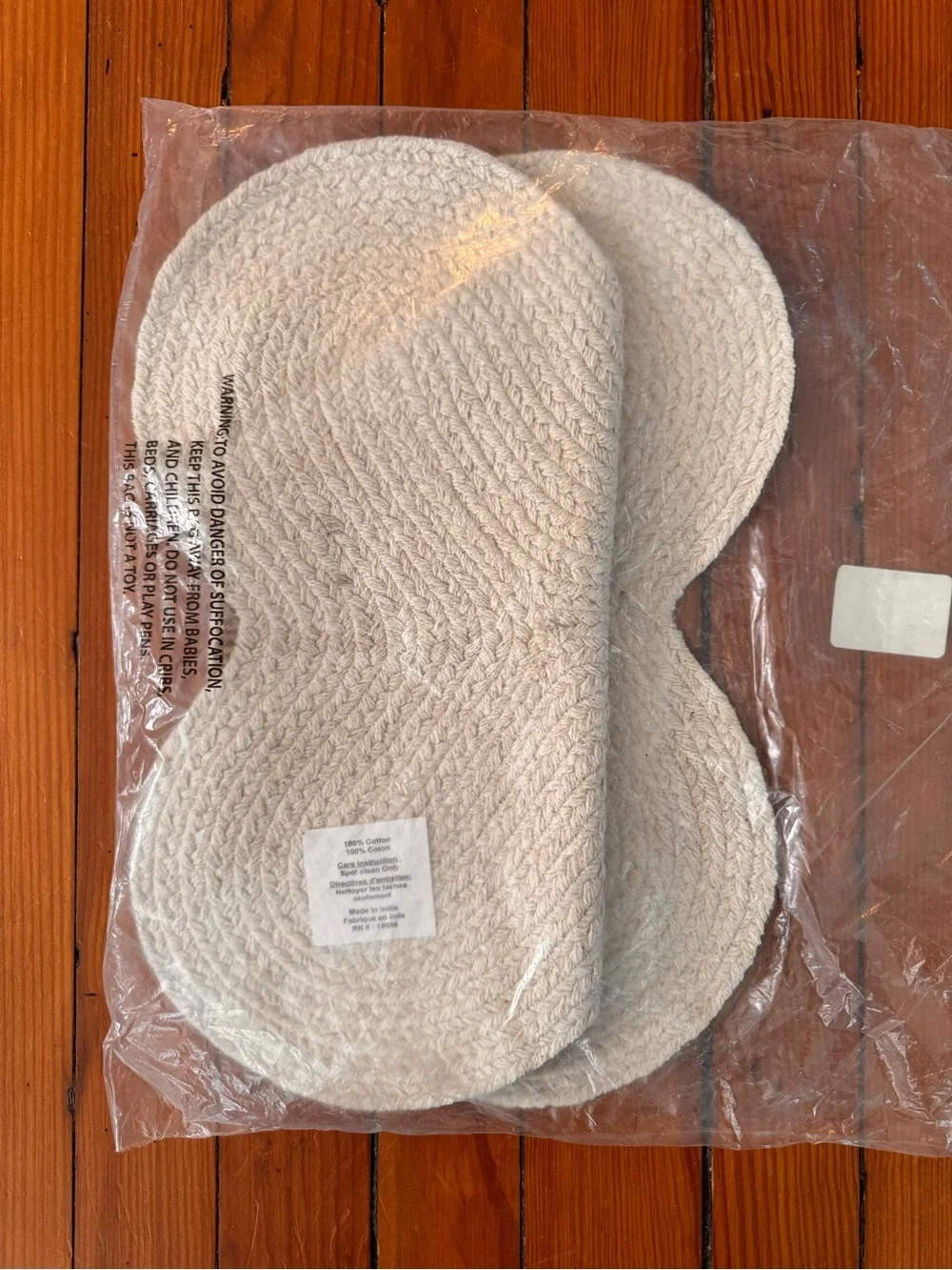Pet Bowl Mat Beige 'Hungry Thirsty'